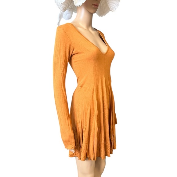 Forever 21 Mustard Yellow Mini Dress Size Small - Picture 2 of 4